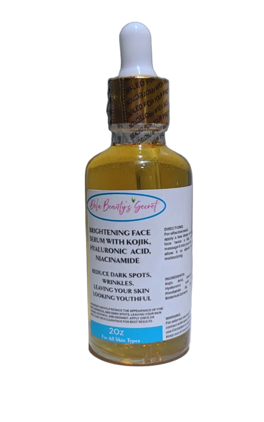Brightening Face Serum with Hyaluronic Acid, Kojic Acid and Nacemide